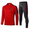 CR Flamengo Training Huppari Suits Quarter-Zip Punainen 2021-22 CR Flamengo Training Huppari Suits Quarter-Zip Punainen 2021-22